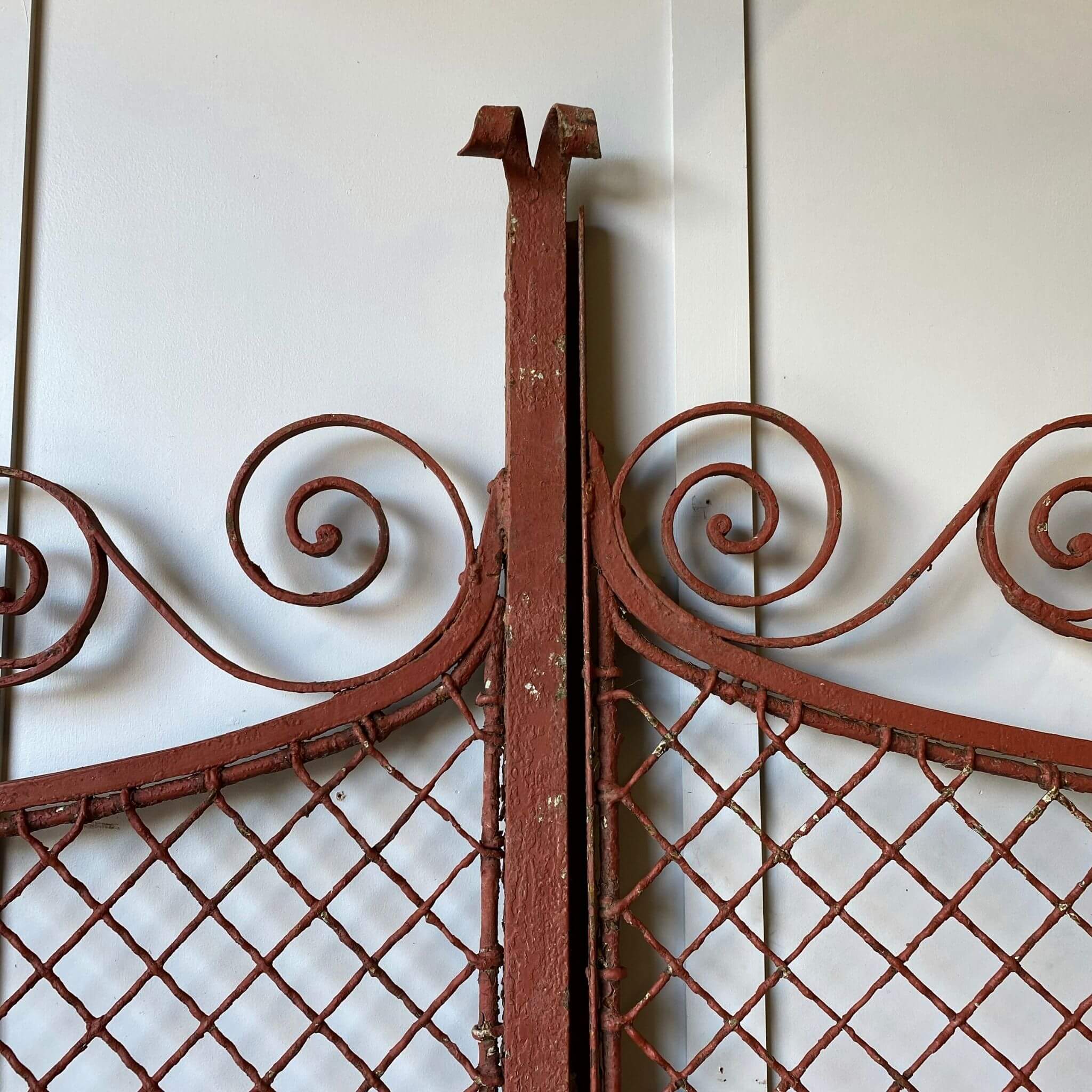 Architectural salvage iron entrance gates