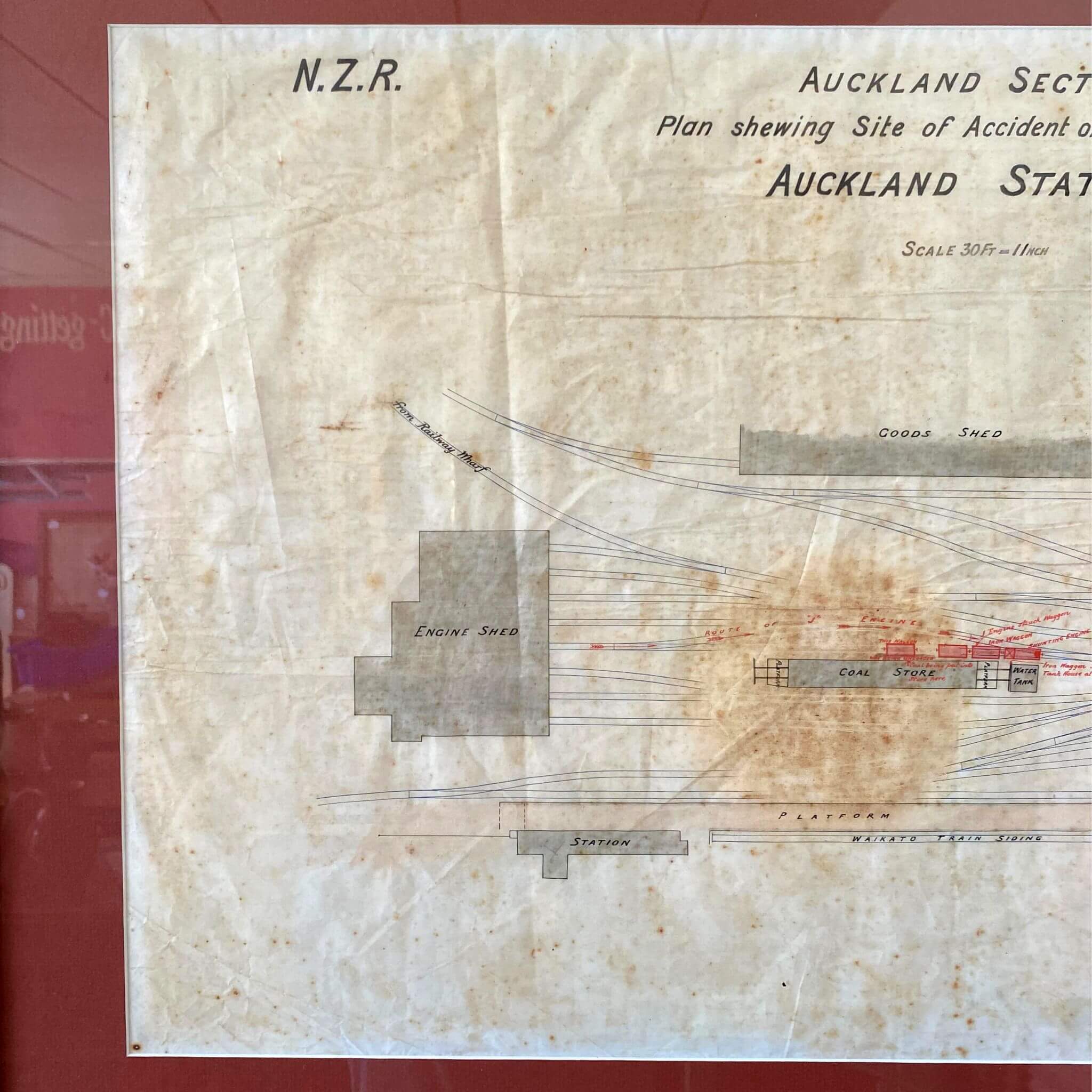 NZR Auckland Crash Plan 1884