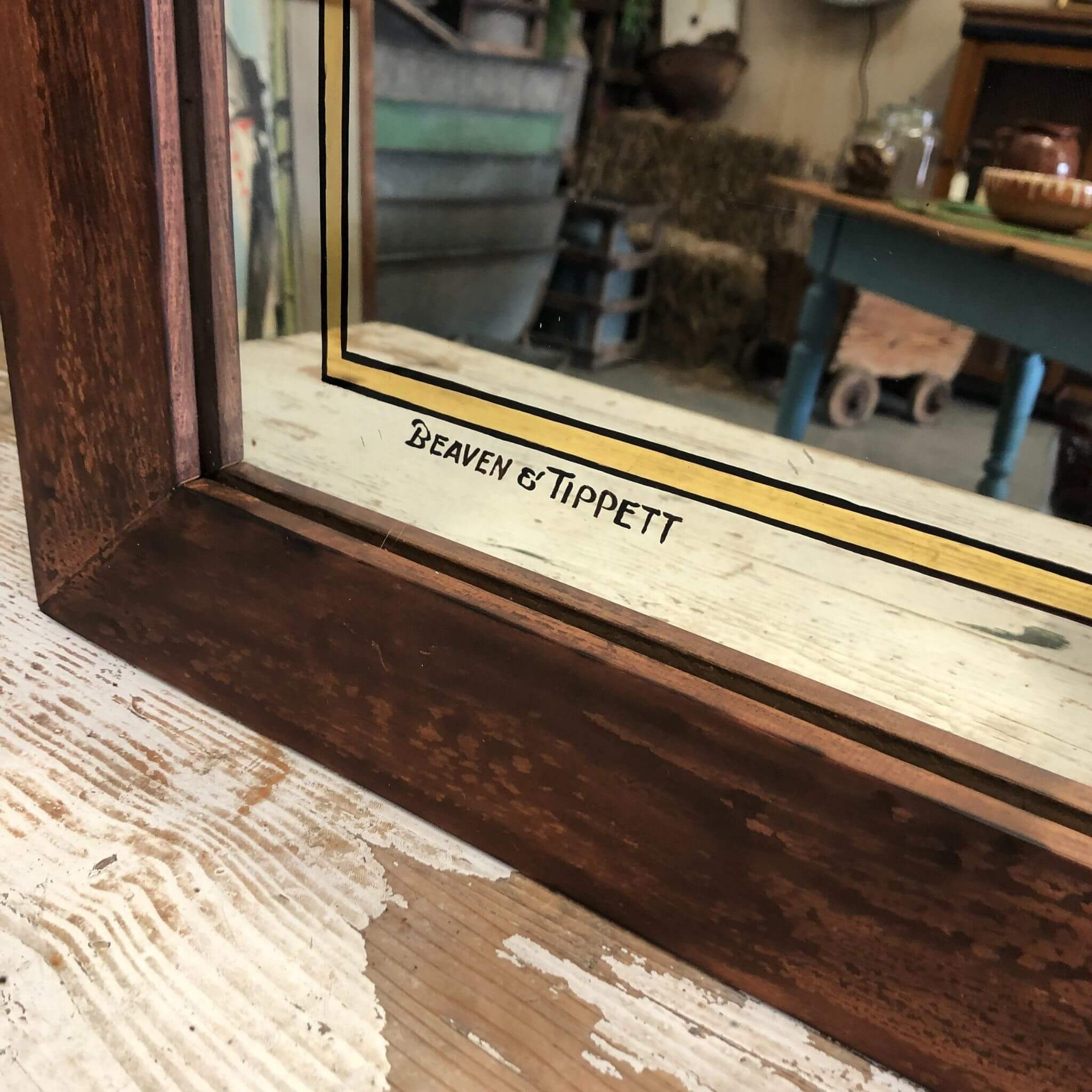 Circa 1928 Large Nestles Confectionary Mirror