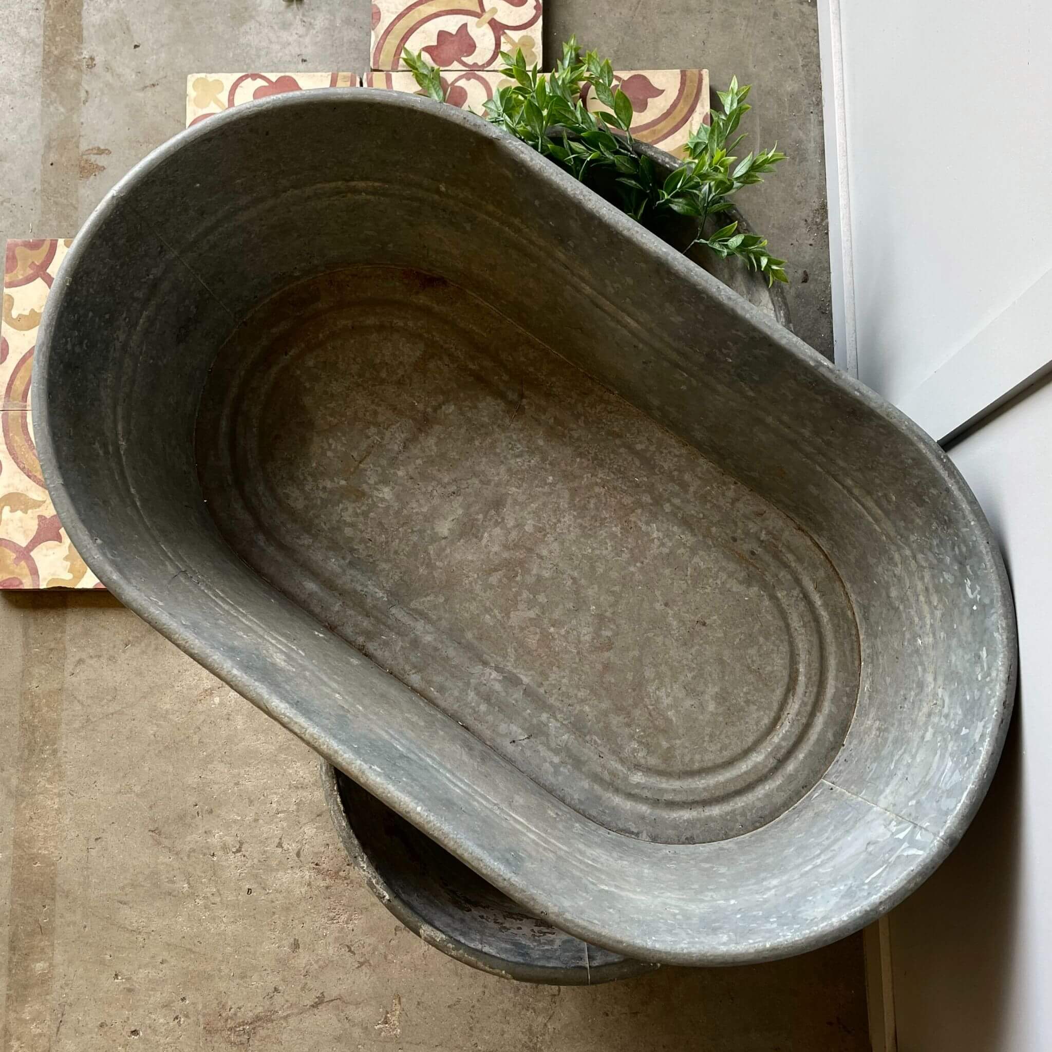 Antique Garden Decor, plant pots