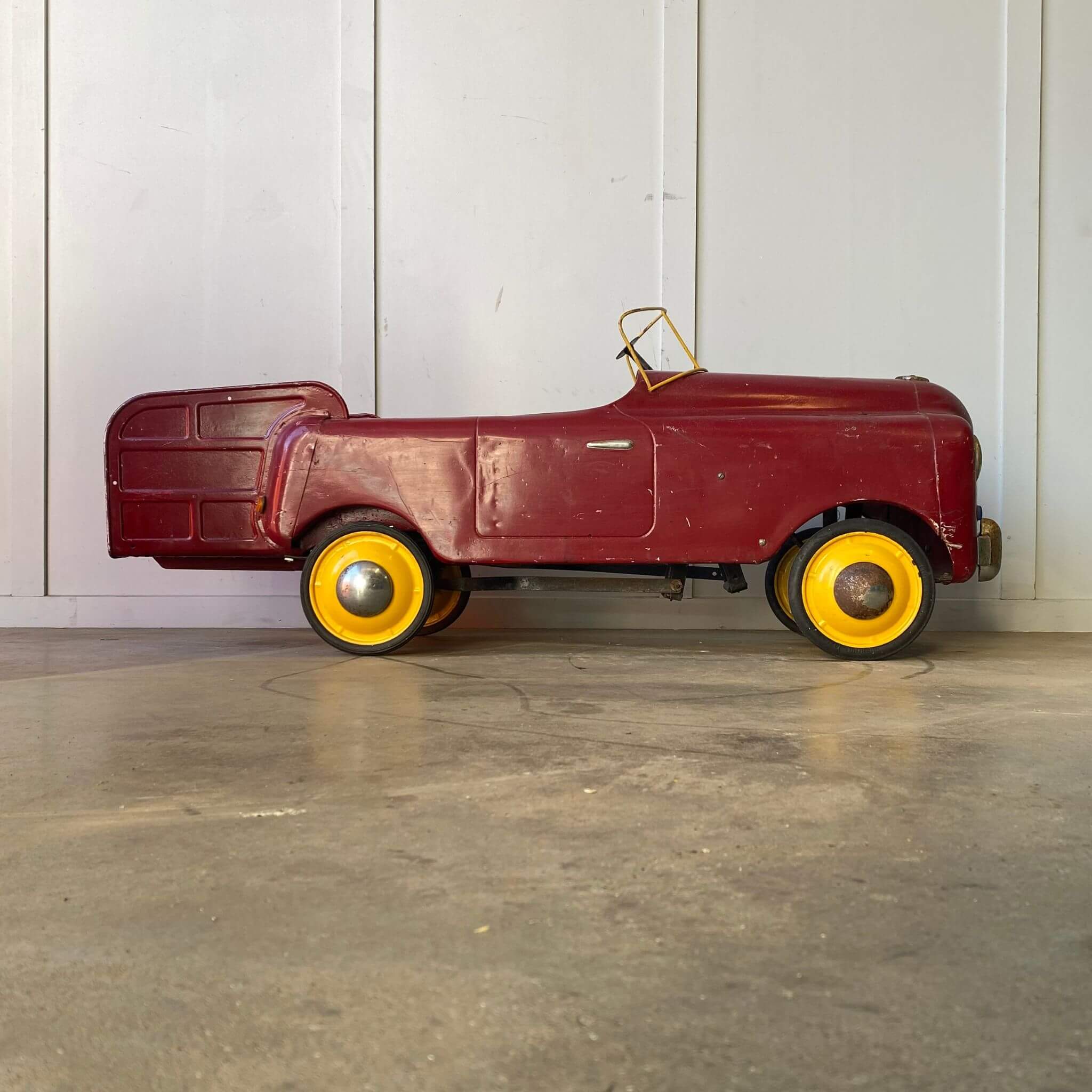 Old pedal car