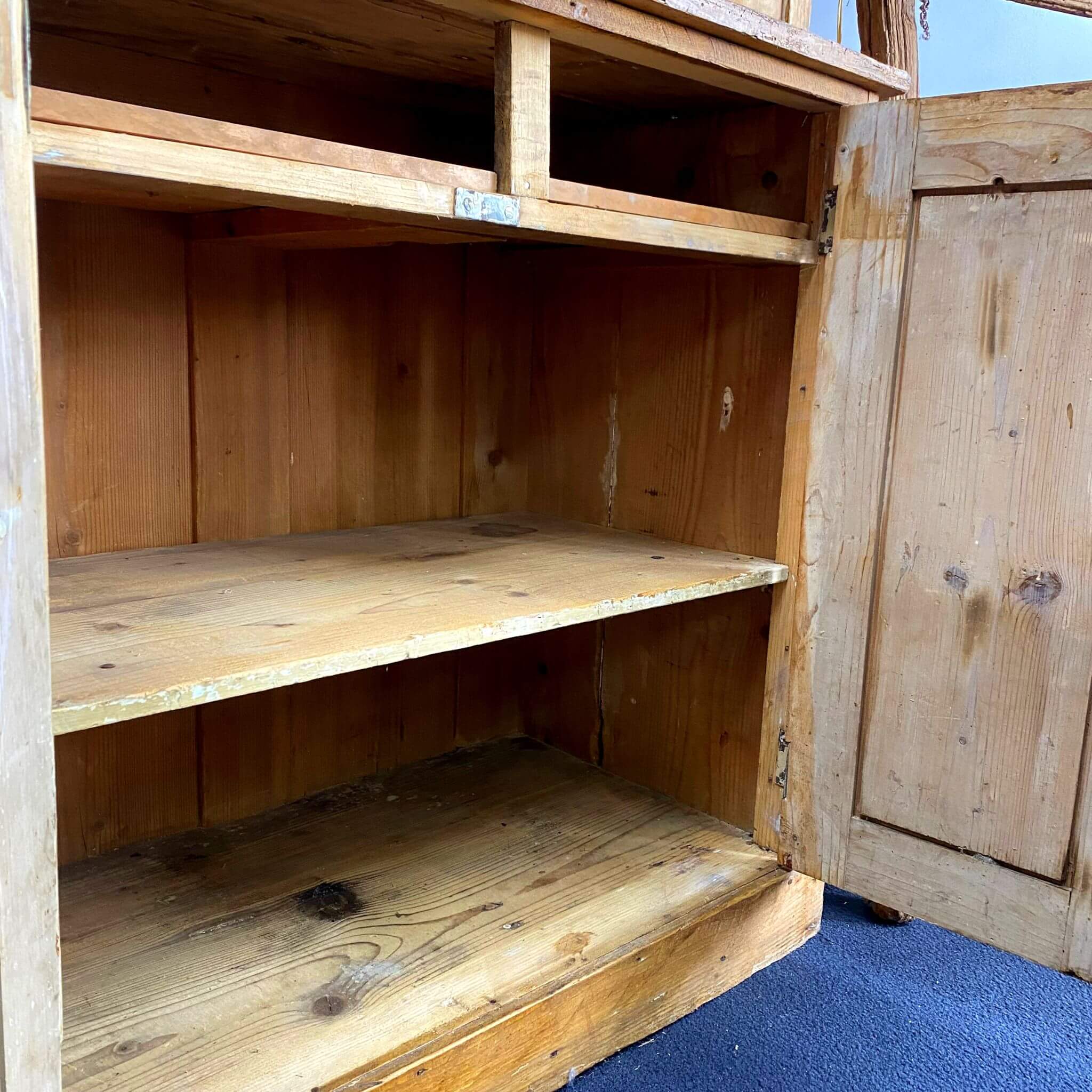 Antique Farmhouse Hutch Cupboard