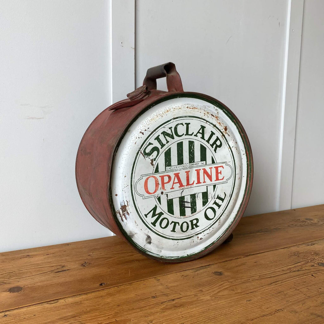 Vintage garage collectible, Sinclair Opaline