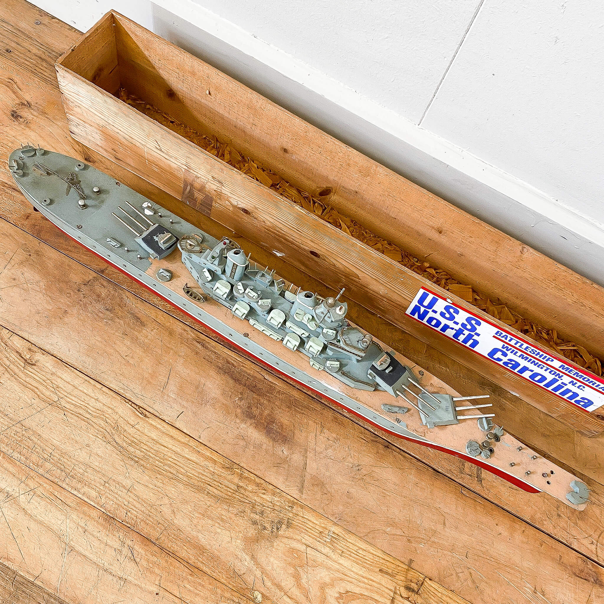 Vintage US Naval Ship Model