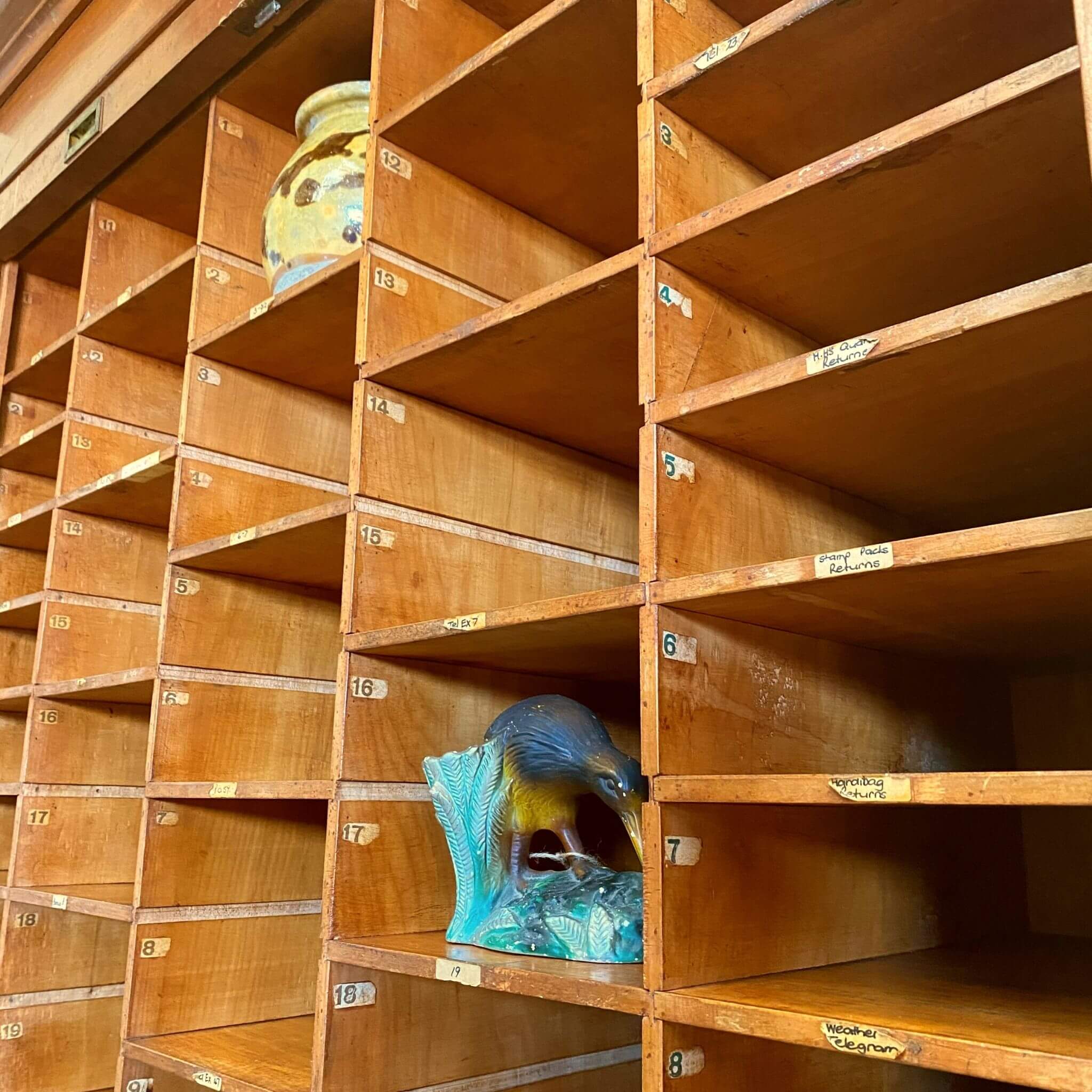 Vintage furniture pigeon holes, post office cabinet