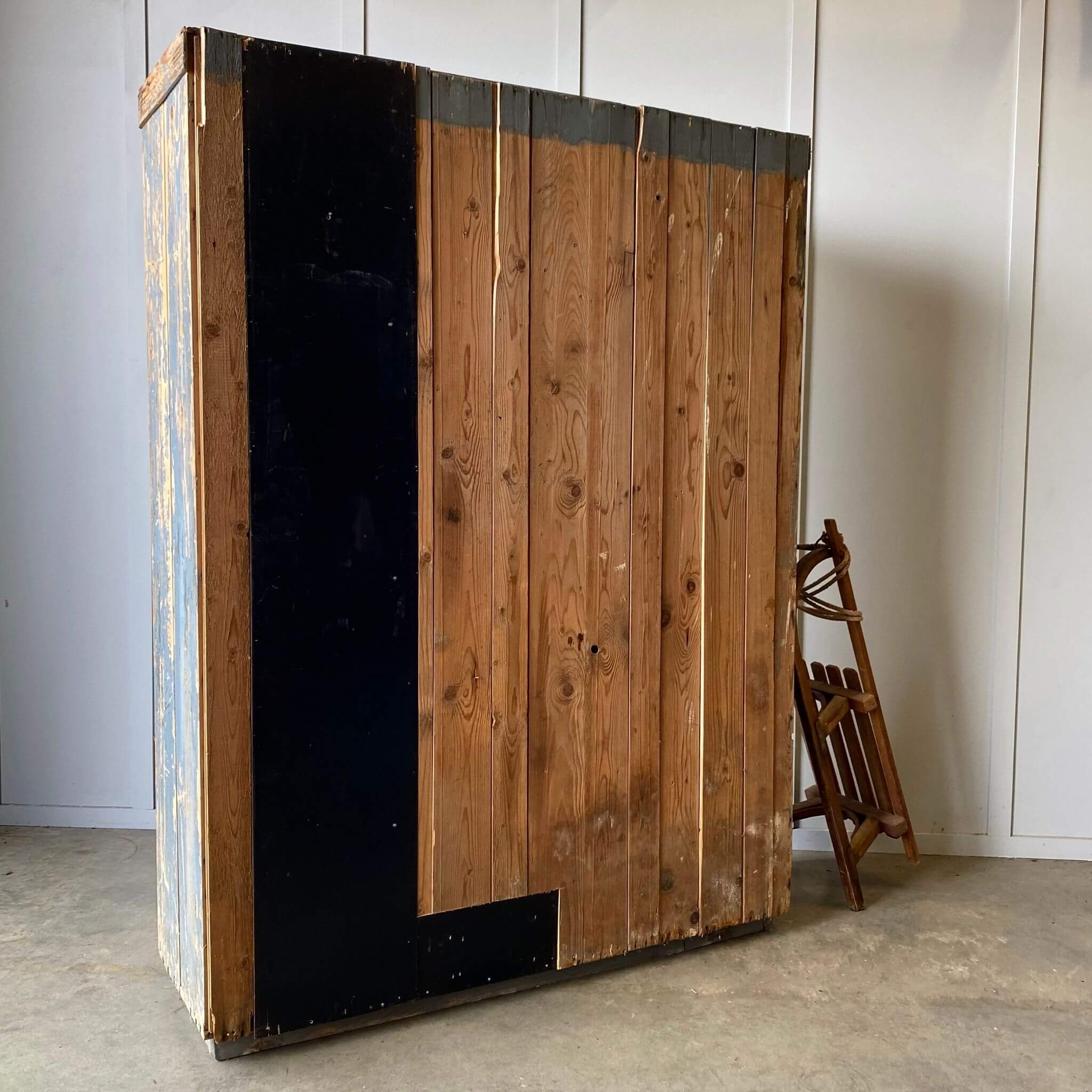 Industrial storage lockers antique furniture.