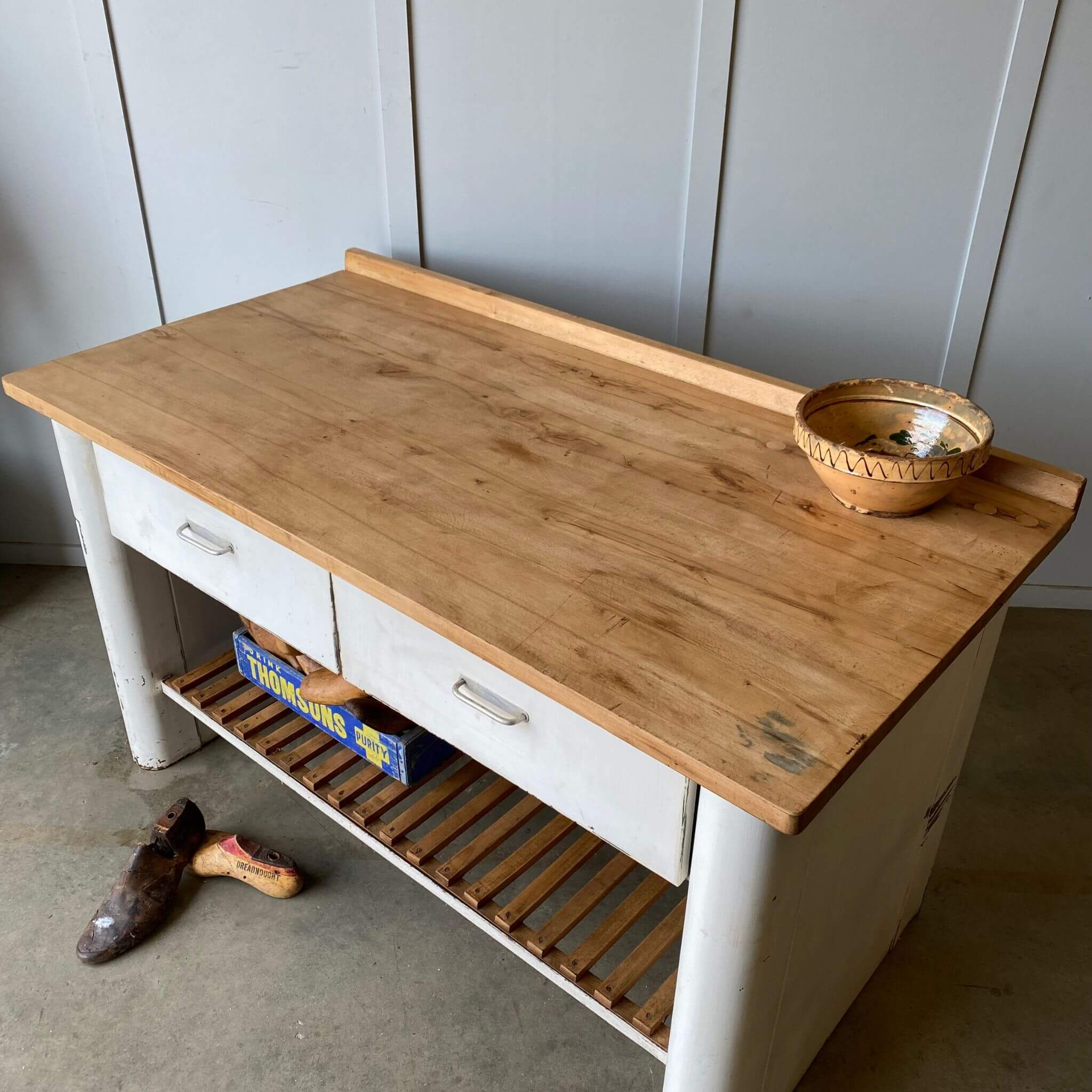 vintage furnture, industrial table