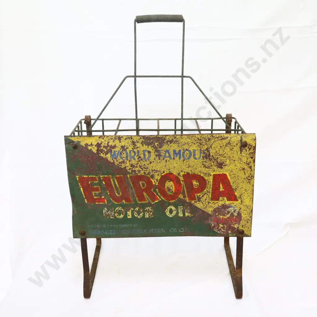 45 x 28 cm approx sign size rack 70 cm H approx . Handpainted, early and rare!