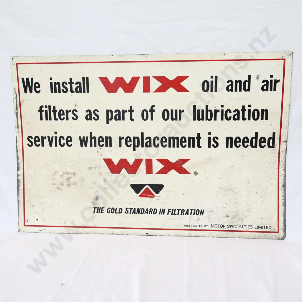 Size 90cm Long x 60cm High. Never went up, first time on the market. Great condition for age, original sign. Ex Puriri Service Station