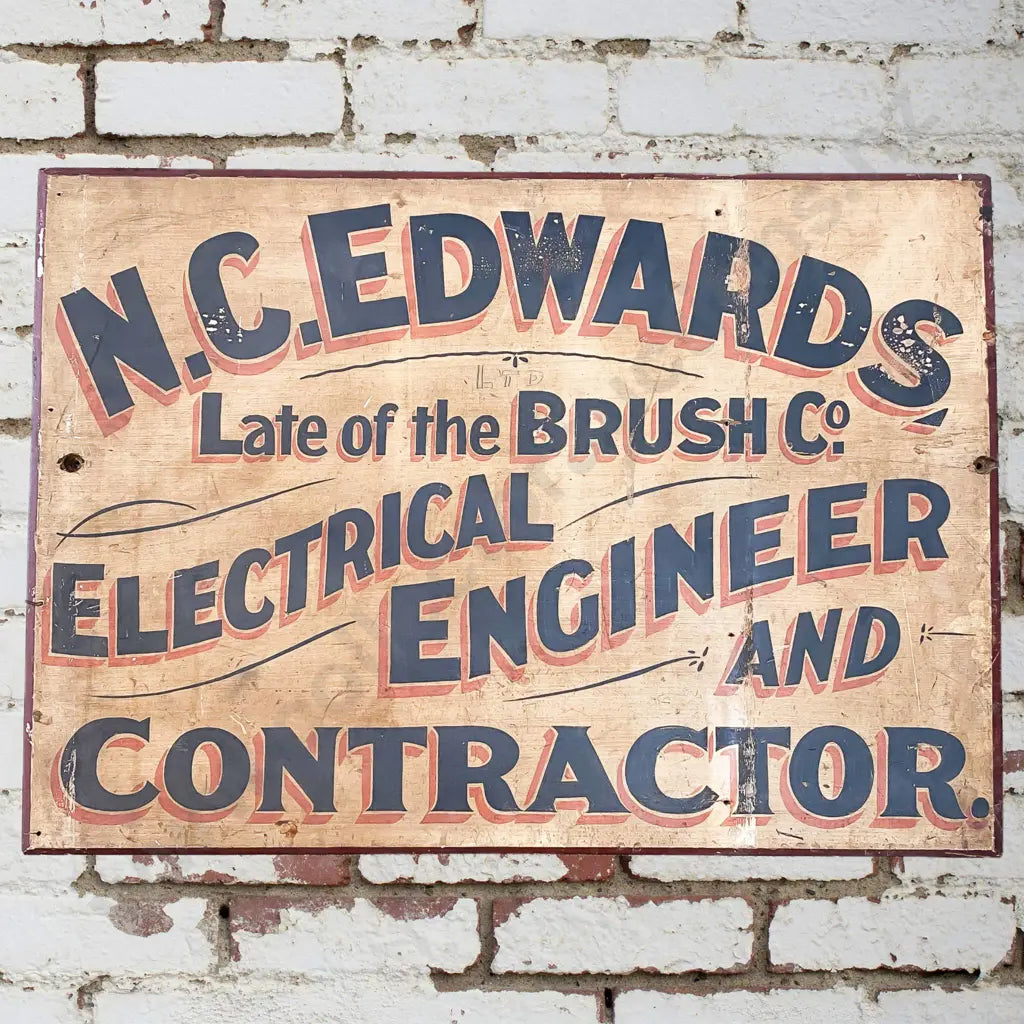 Size 84cm Long x 3cm Wide x 60cm High. On Kauri, early Auckland sign, dating to 1918-1921.