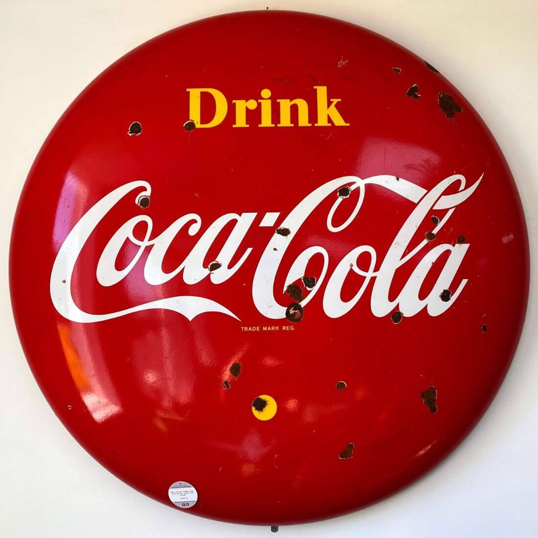 Coca Cola Enamel Sign