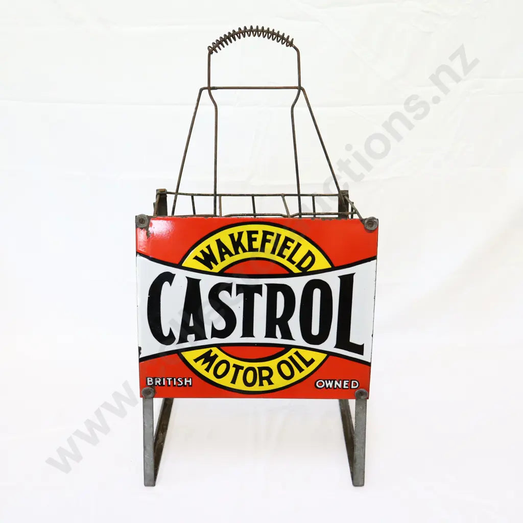 38 x 30 cm approx sign 75 cm floor to handle rack look orgiginal sign is believed not to be