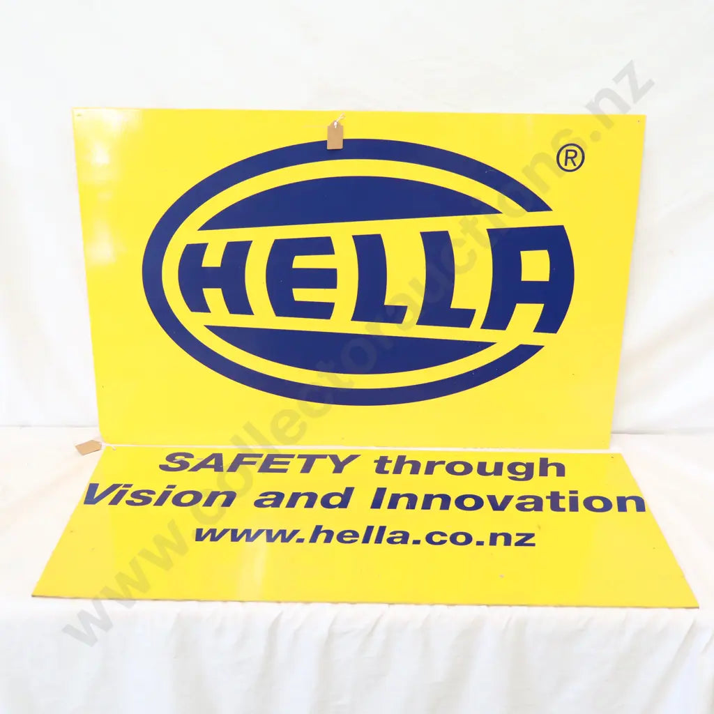 Size 91cm Long x 57cm High and 91cm Long x 40cm high. Ex Puriri Service Station