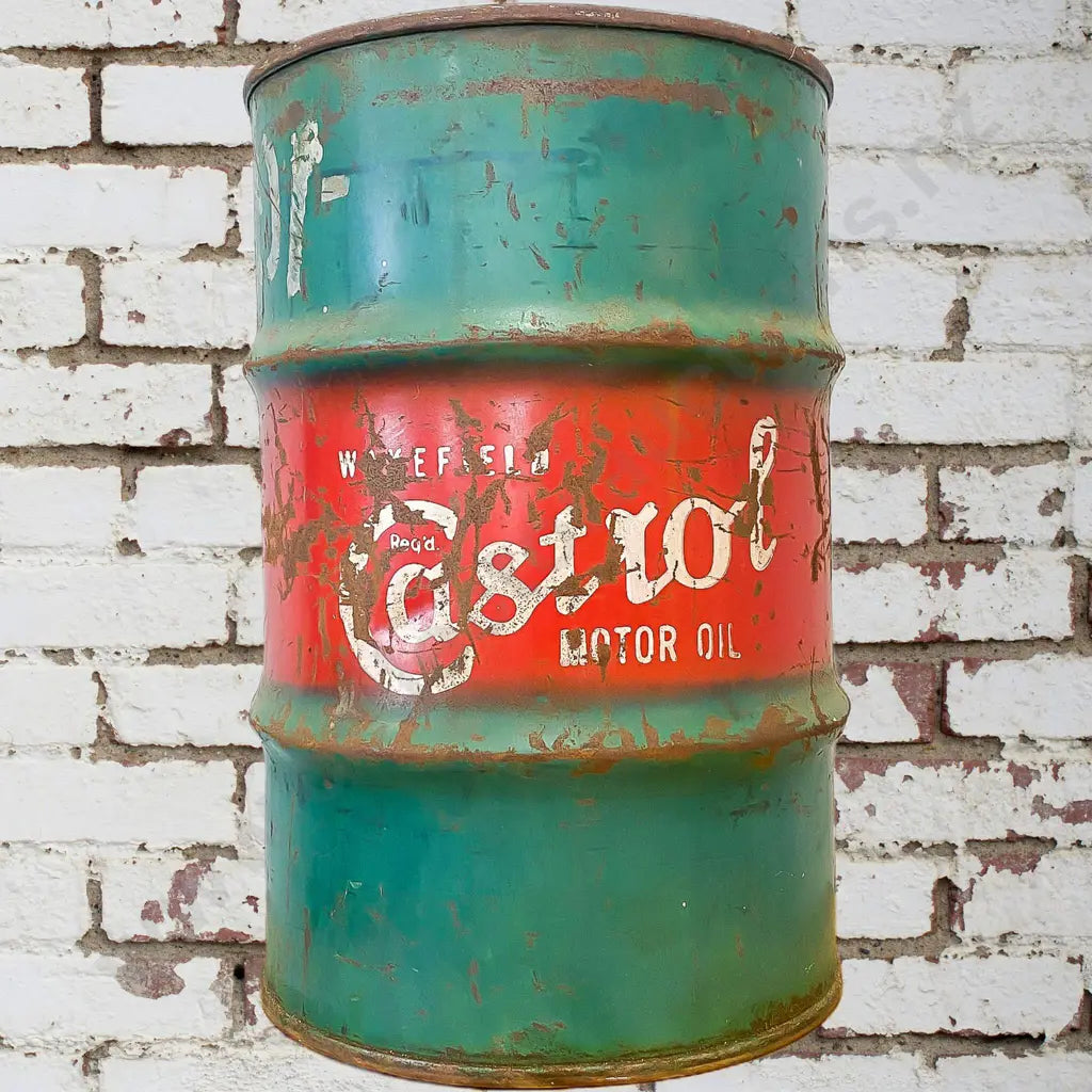 Size 60cm High x 38cm Diameter. Scratches, surface rusting, hand painted. Condition fair.