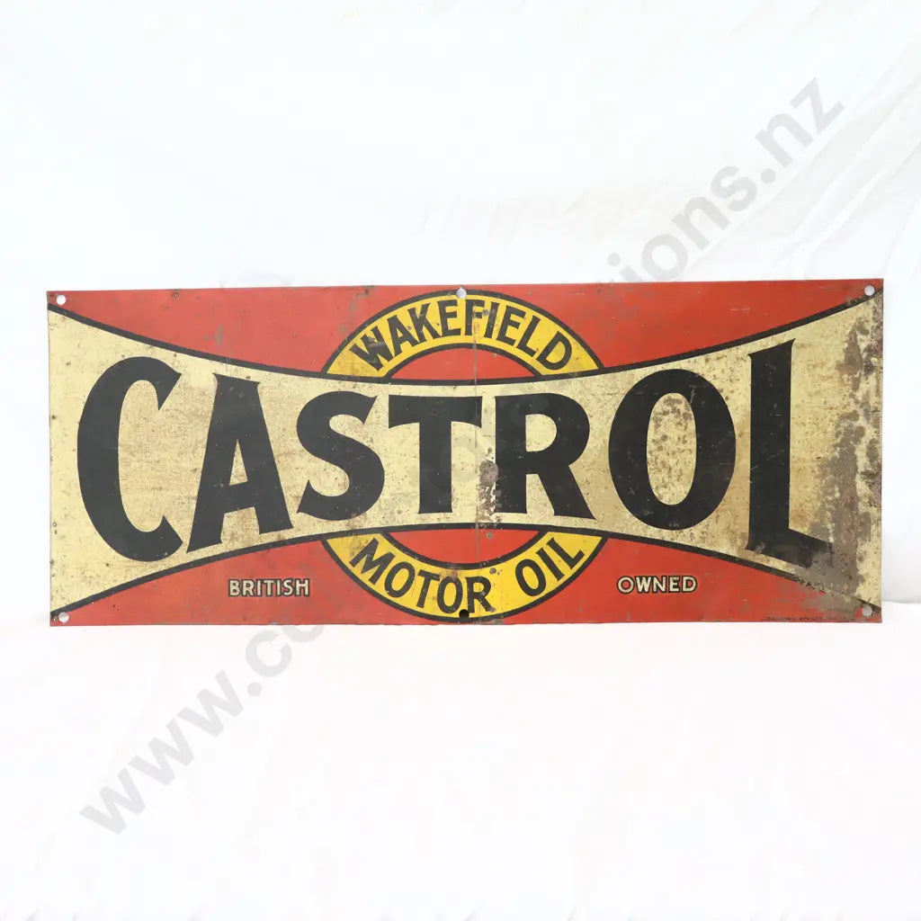 Size 75cm Long x 31cm High. Early 1930s Tin Sign, low surivival rate. Made by J Gadsden Pty Ltd.