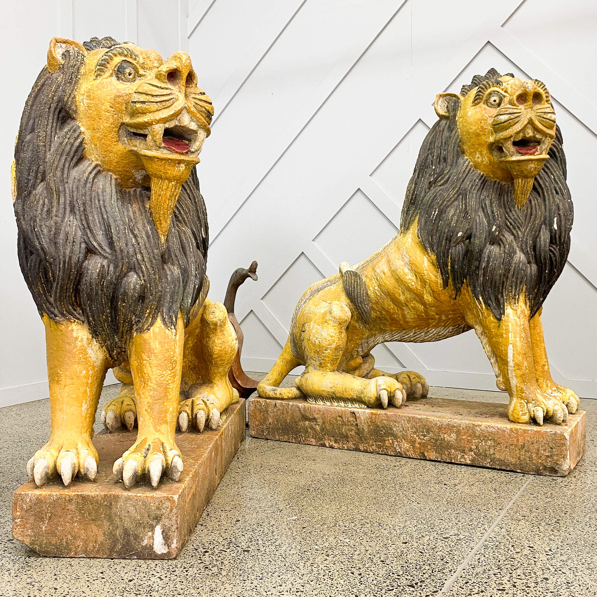 A Pair Of Stone Lions