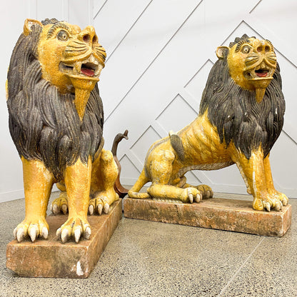 A Pair Of Stone Lions