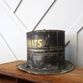 Vintage Hanging Advertising Top Hat