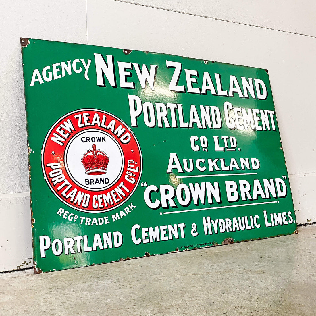 Antique Auckland Enamel Sign