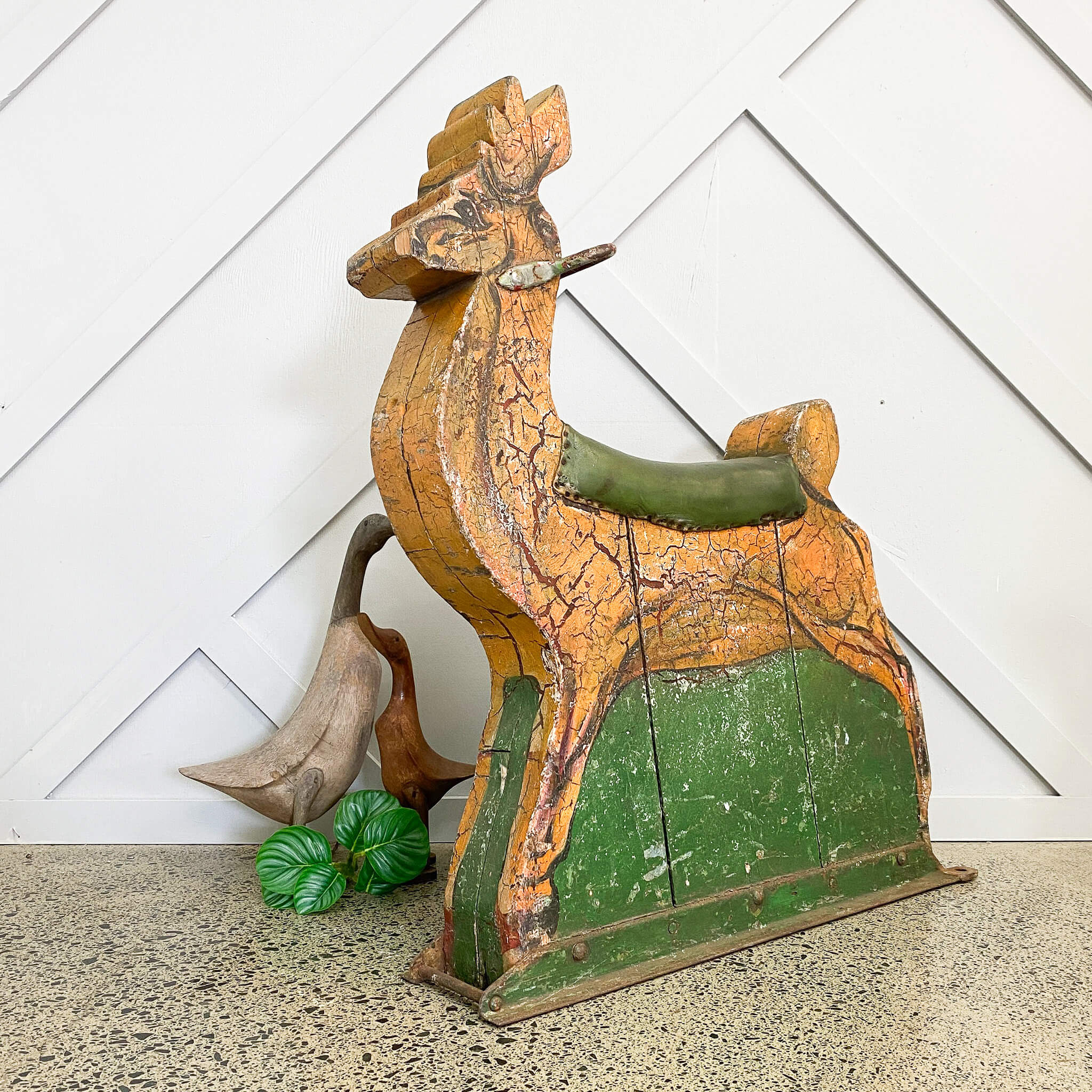 Antique Fairground Reindeer