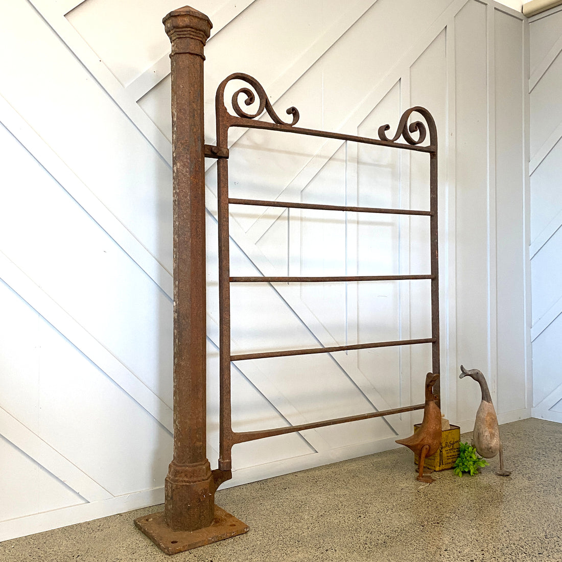 Antique Garden Gate And Post