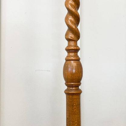 Antique Oak Standing Lamp