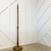 Antique Oak Standing Lamp