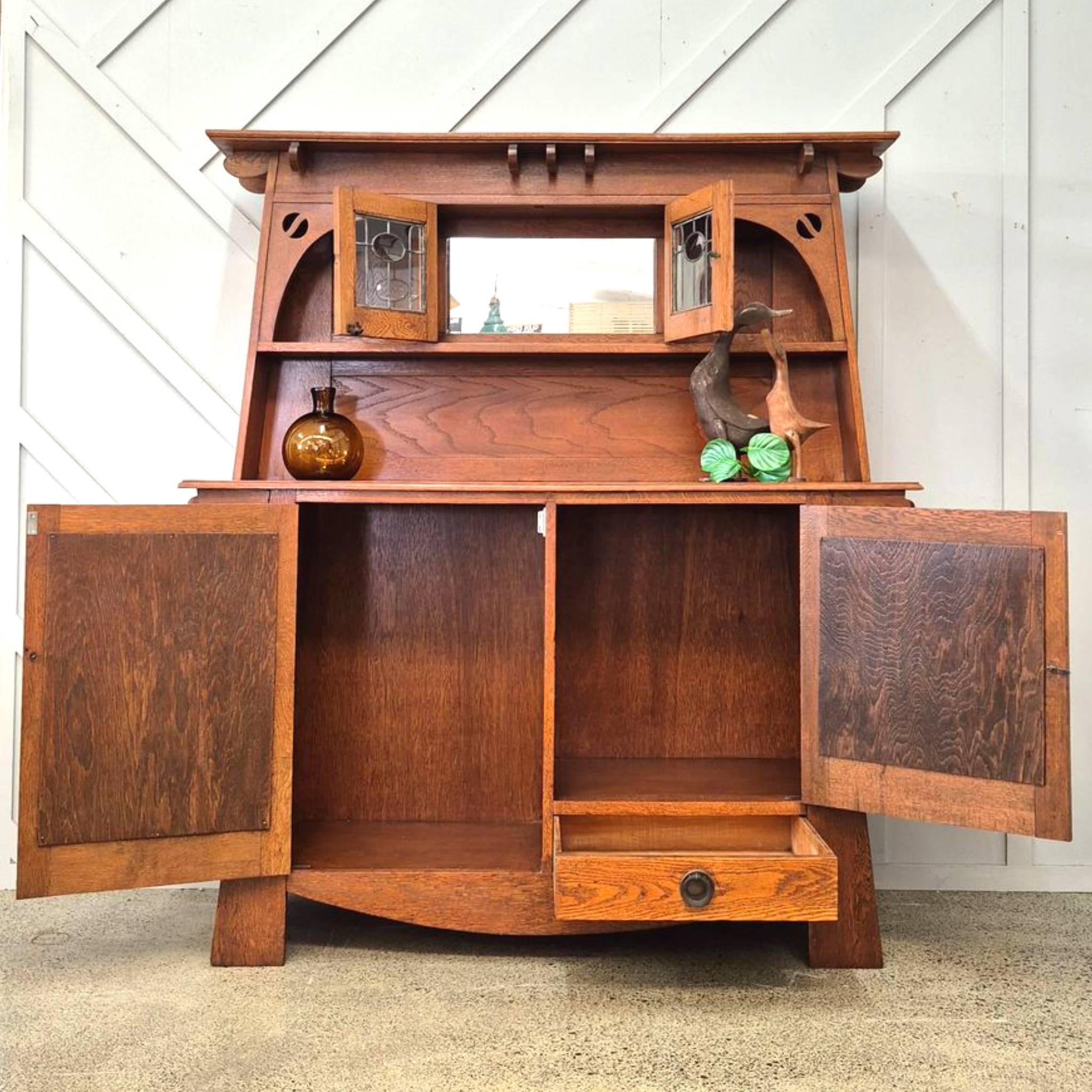 Antique Arts And Crafts Sideboard