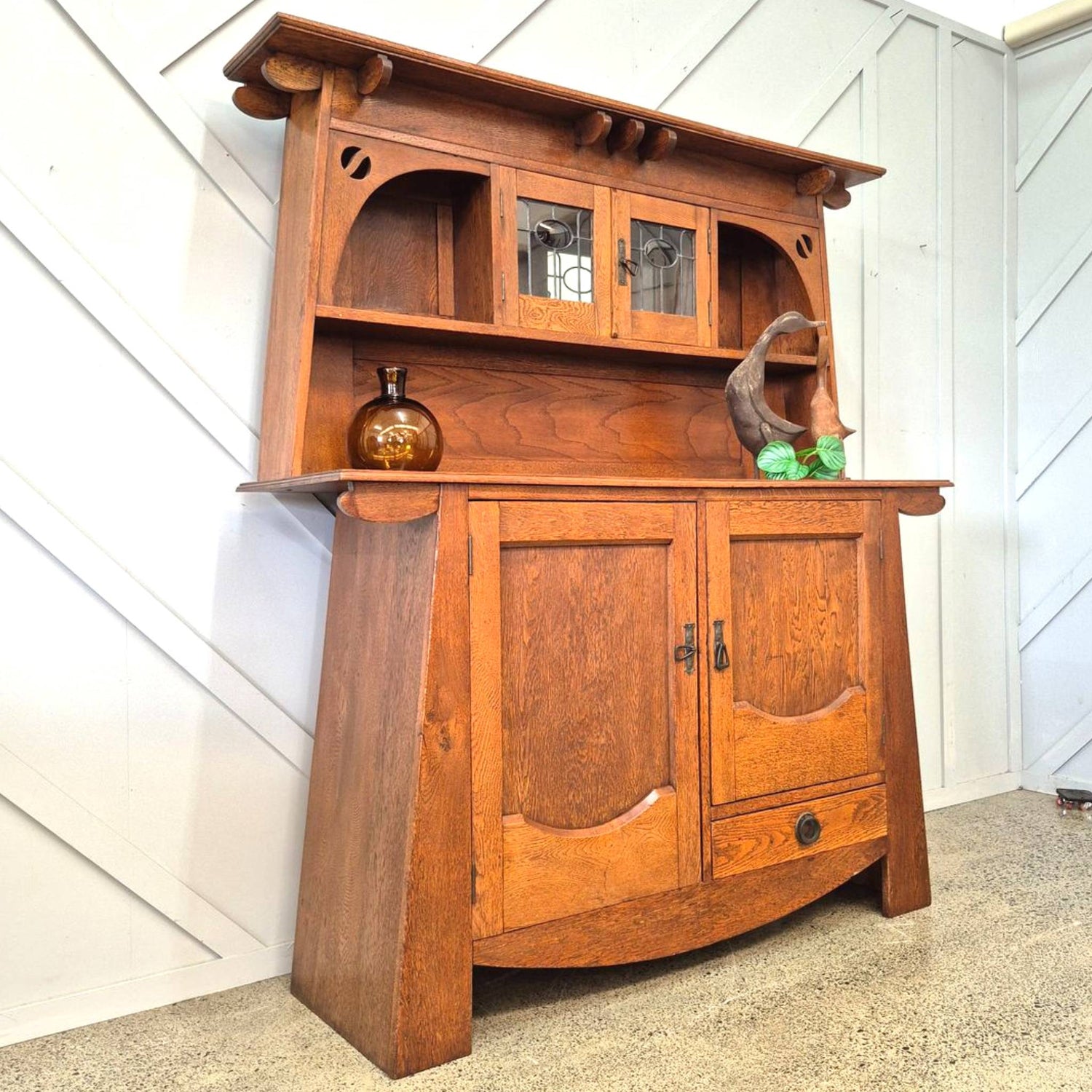 Antique Arts And Crafts Sideboard