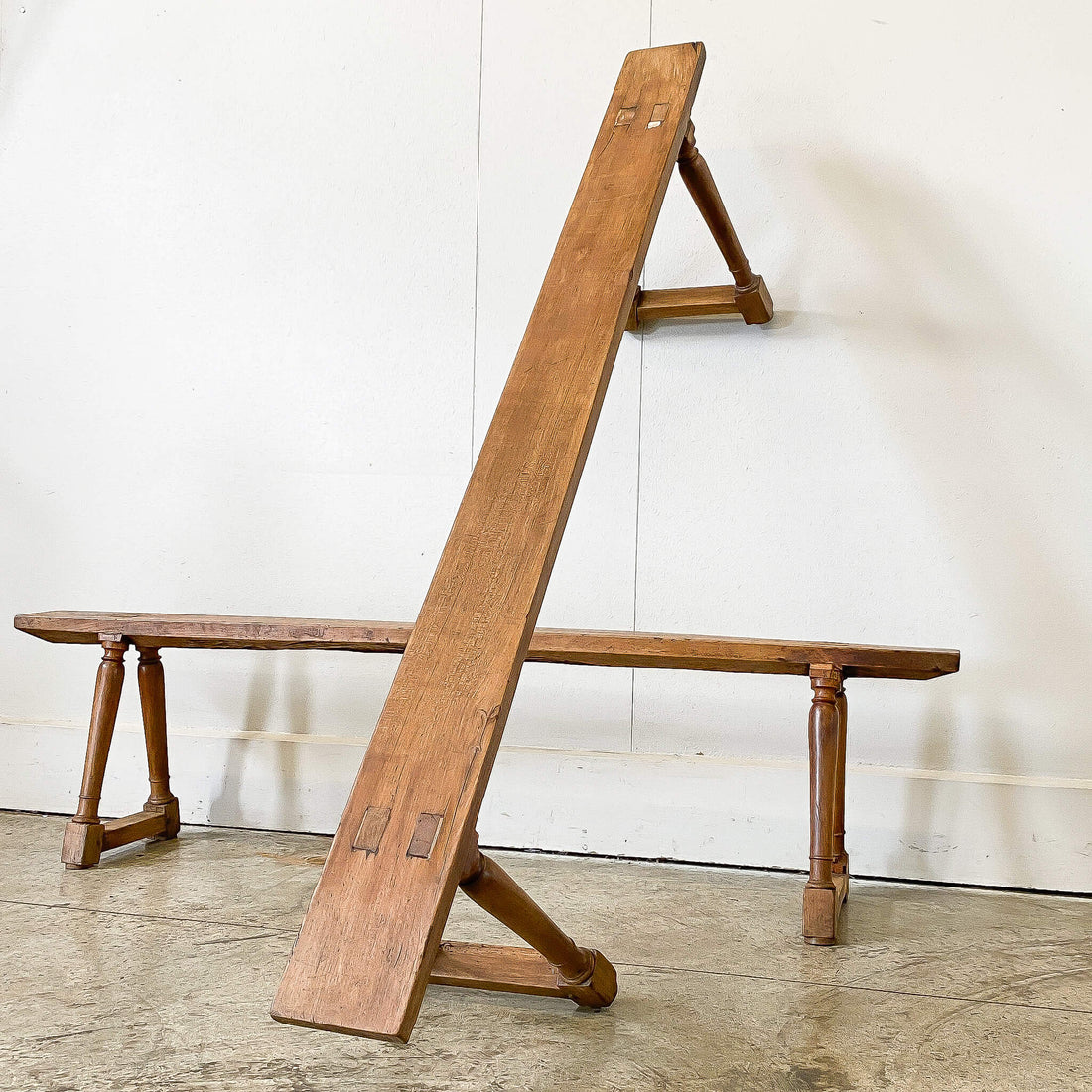 Antique French Elm Benches