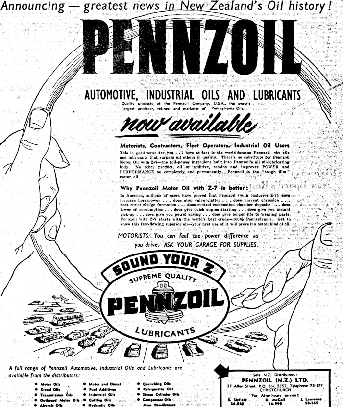 Large Pennzoil Sign
