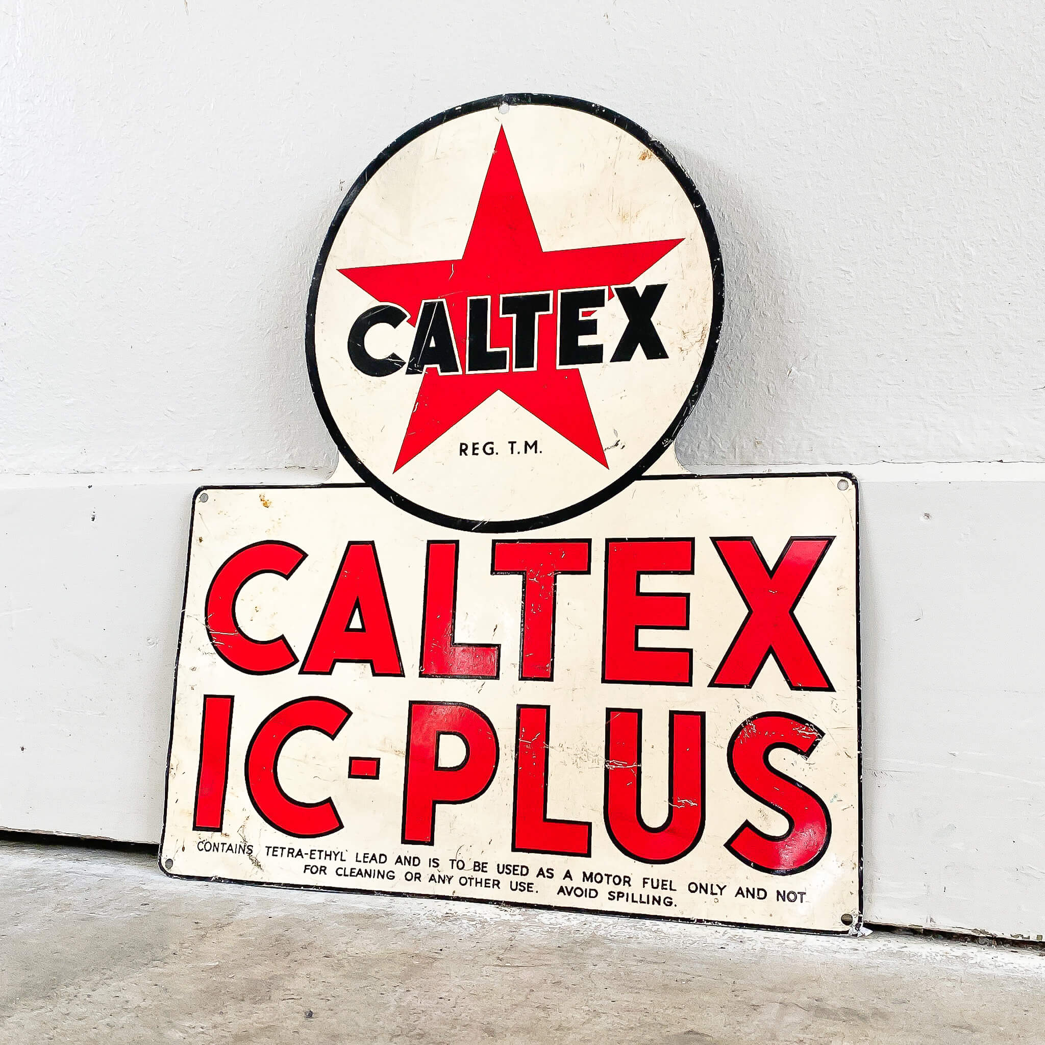 Caltex Petrol Bowser Sign
