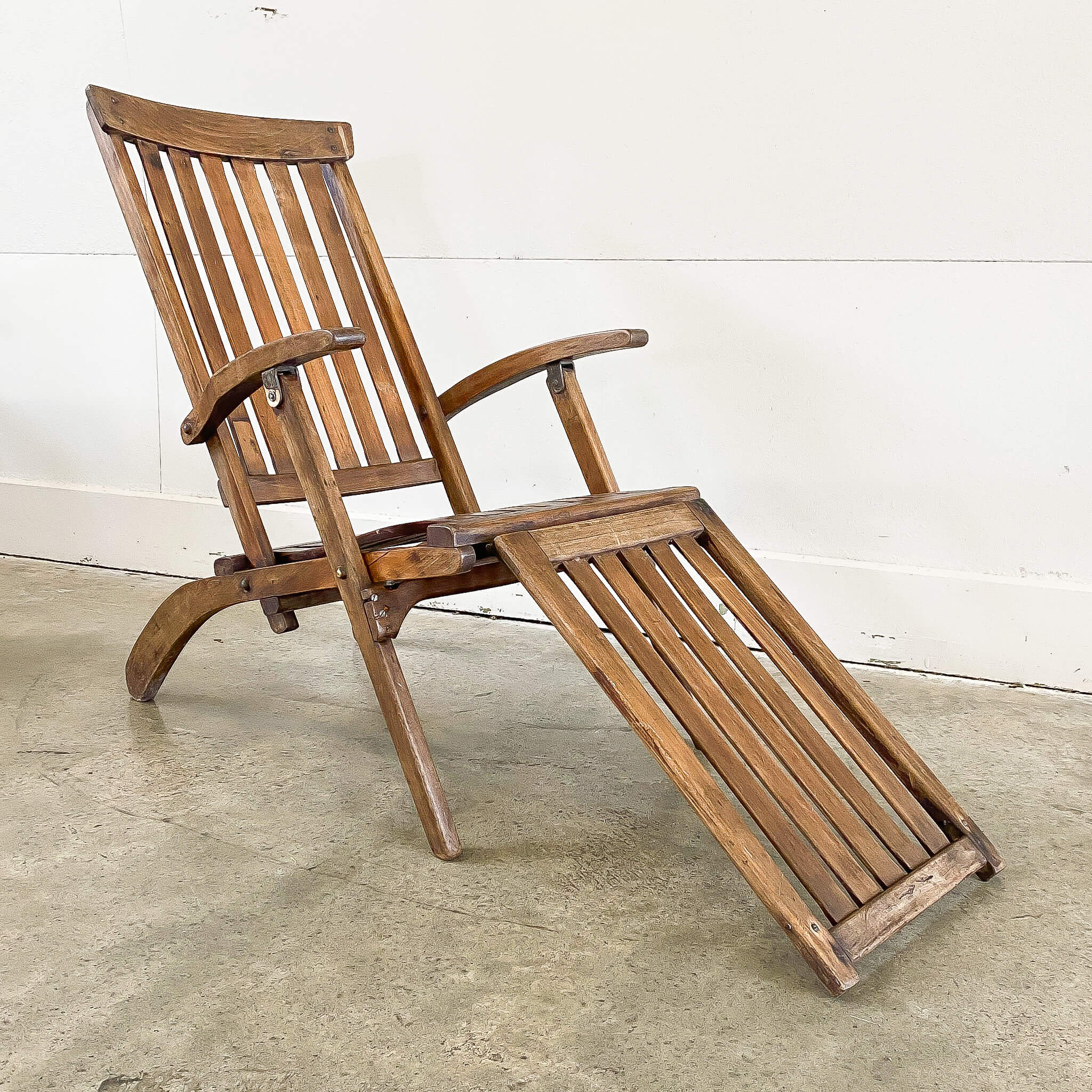 Antique Cruise Ships Deck Chair