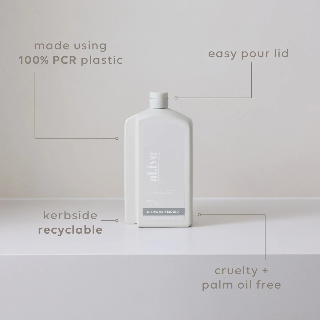 Alive  Hand Wash Refill - Lemon Myrtle &amp; Honeydew