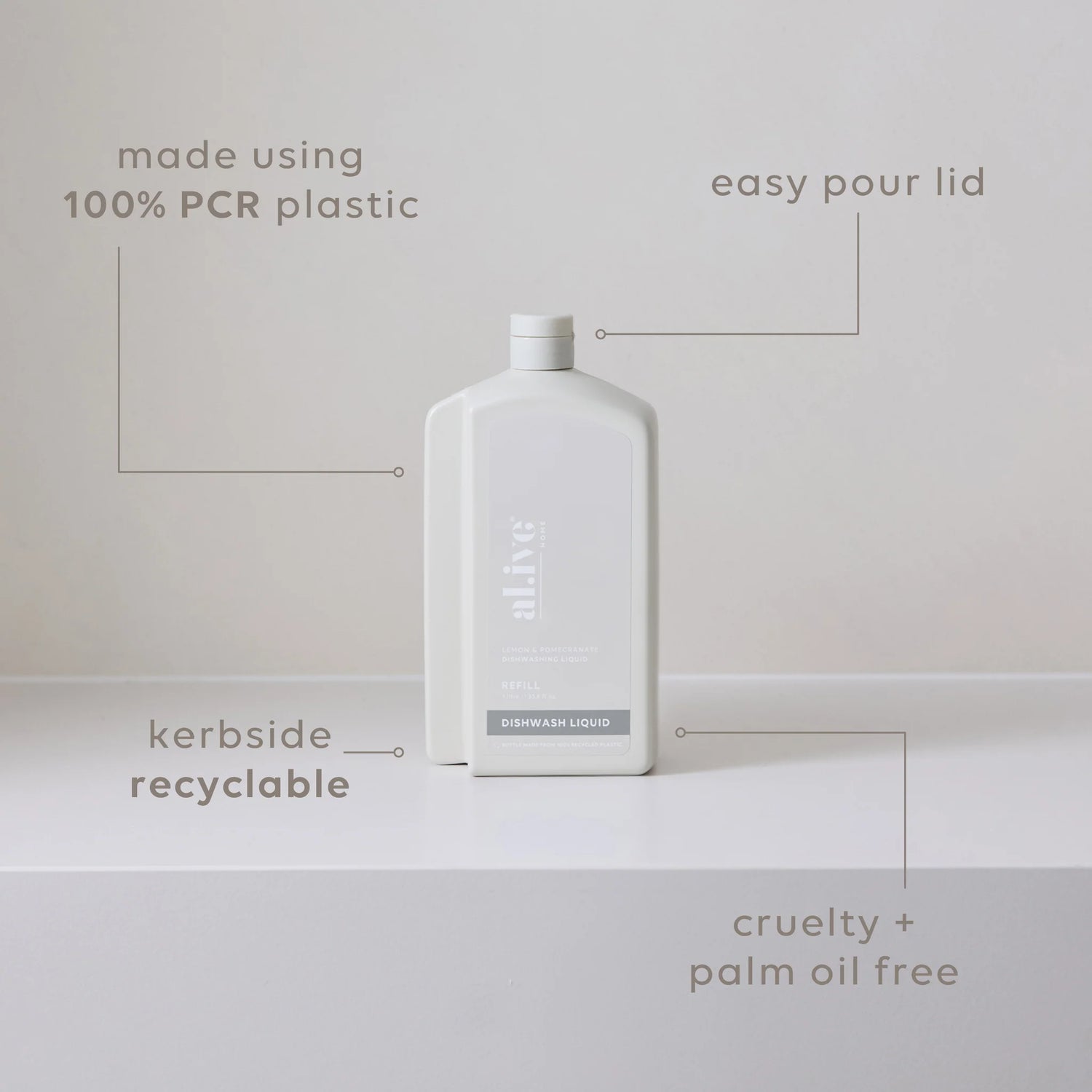 Alive  Hand Wash Refill - Lemon Myrtle &amp; Honeydew