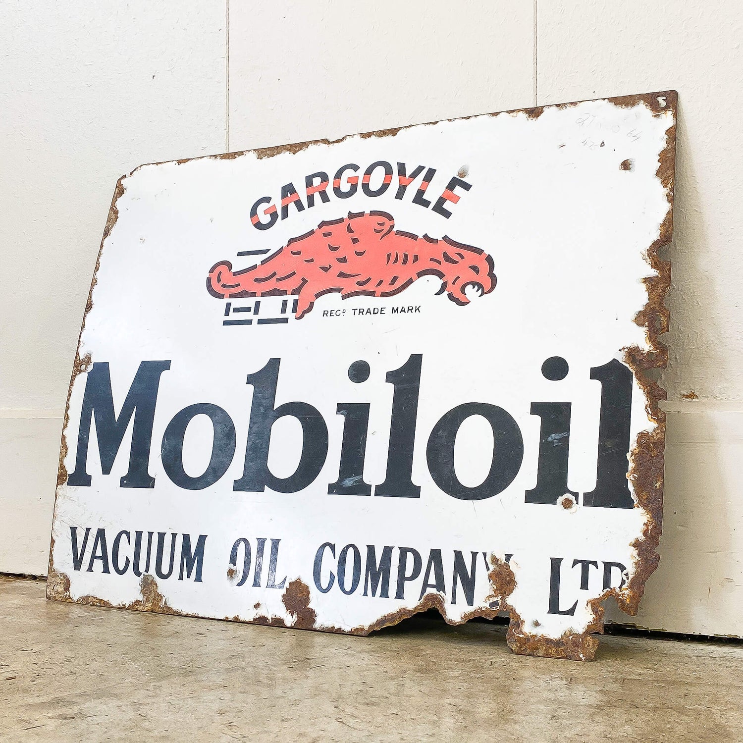 Mobil Oil Enamel Sign