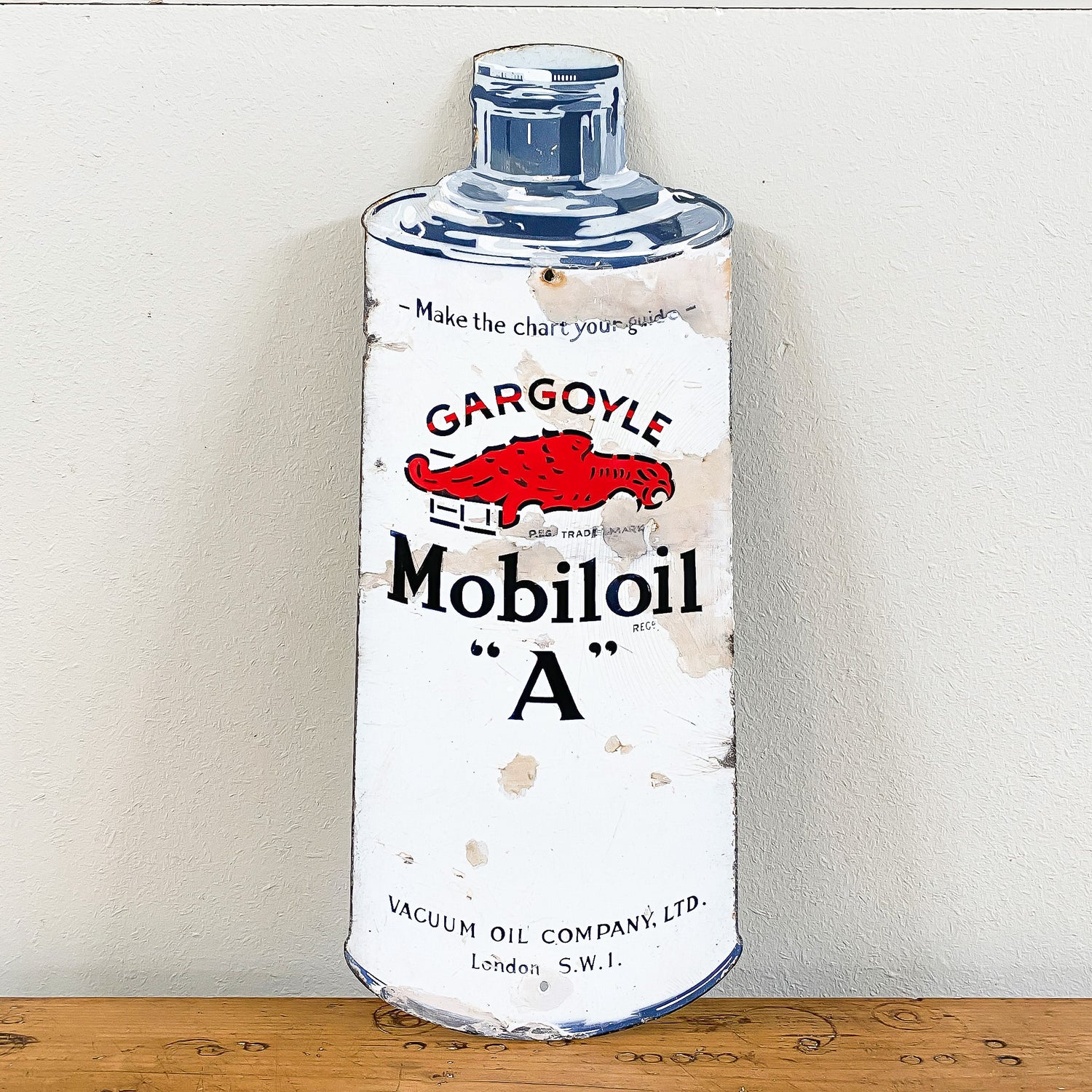 Enamel Mobil Oil Sign