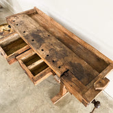 Primitive 19th Century Carpenters Workbench