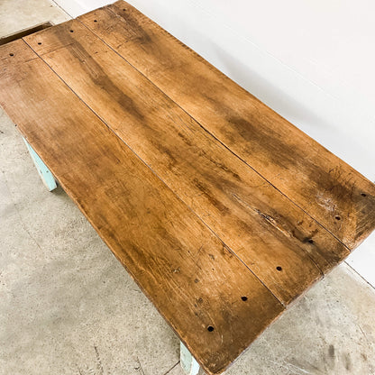 Oak Topped Farmhouse Table