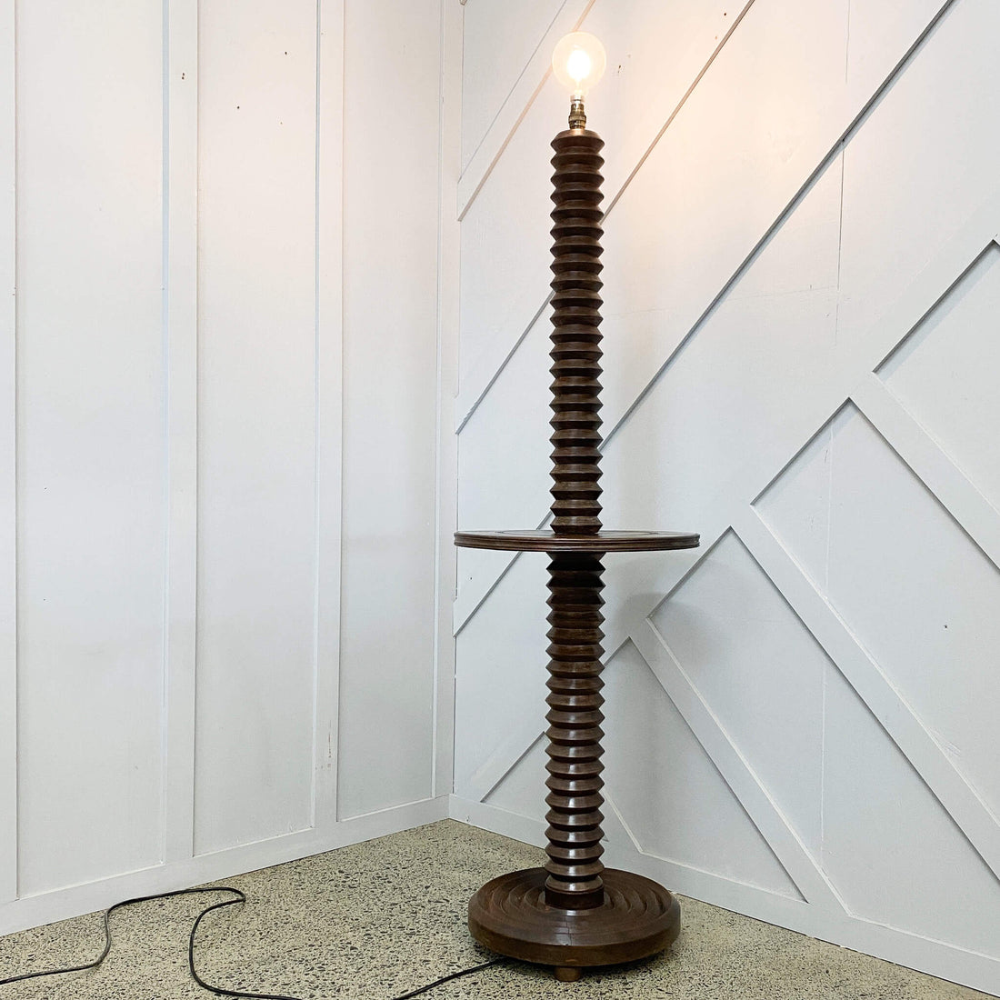 French Standing Lamp And Side Table