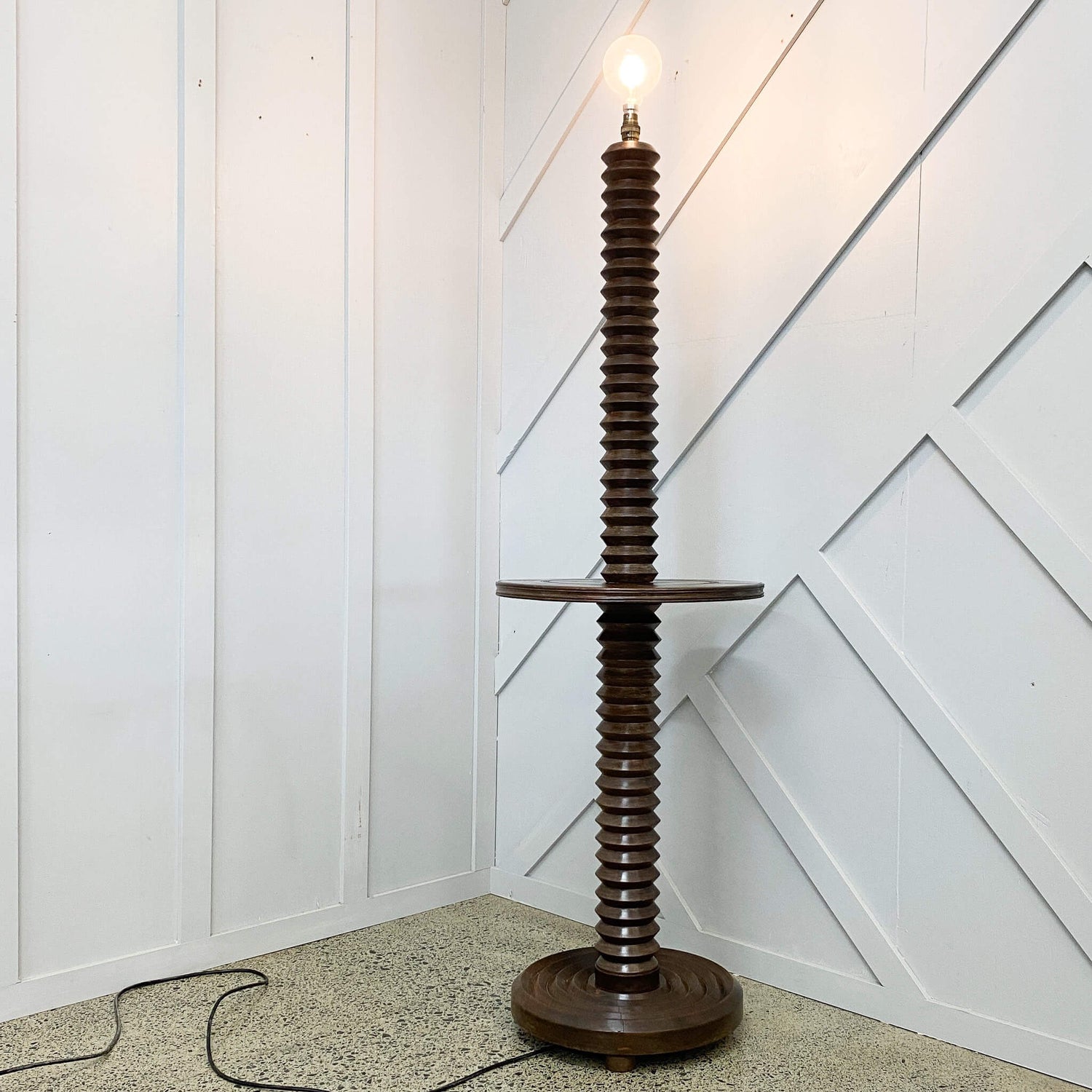 French Standing Lamp And Side Table