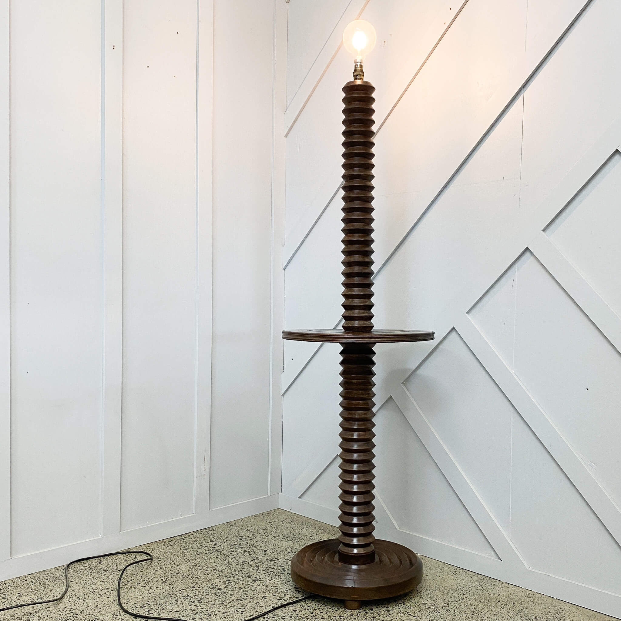 French Standing Lamp And Side Table