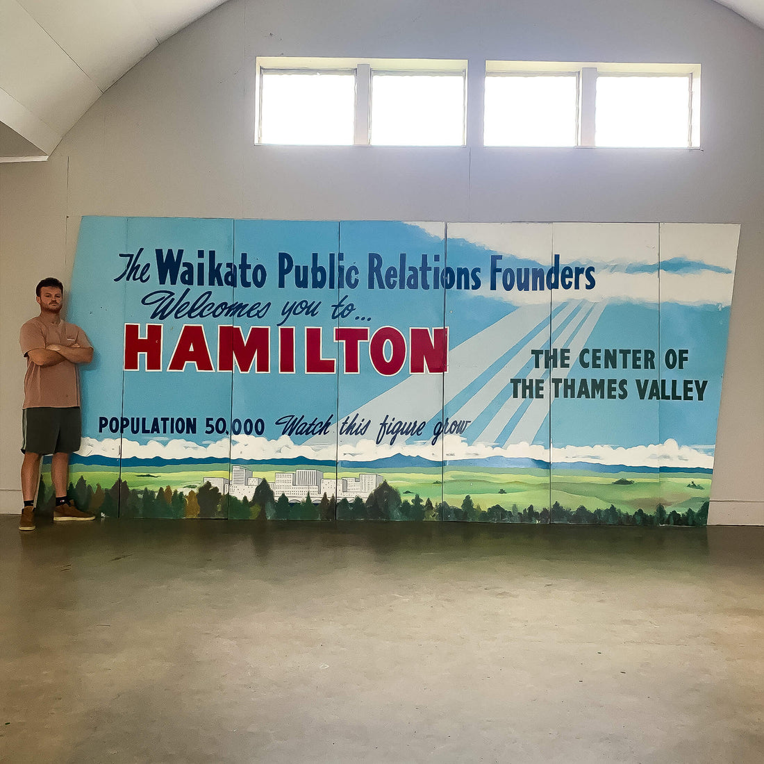 Large Vintage Hamilton Billboard