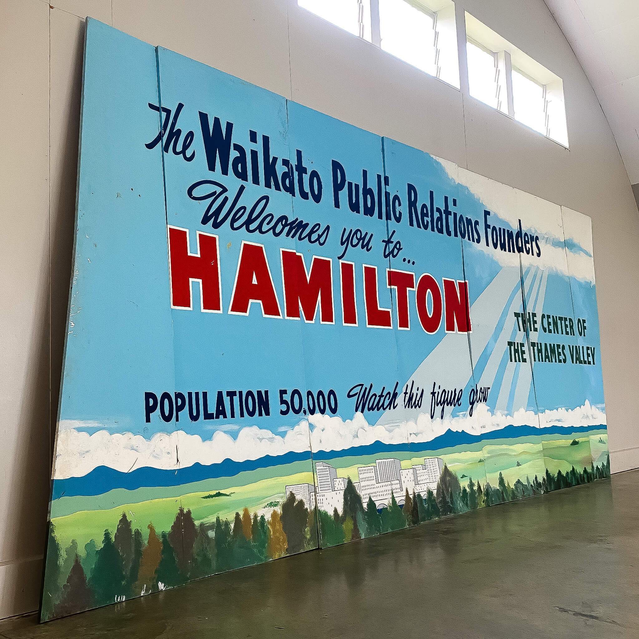 Large Vintage Hamilton Billboard