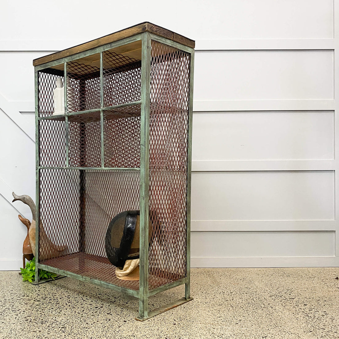 Mint Green Industrial Shelving