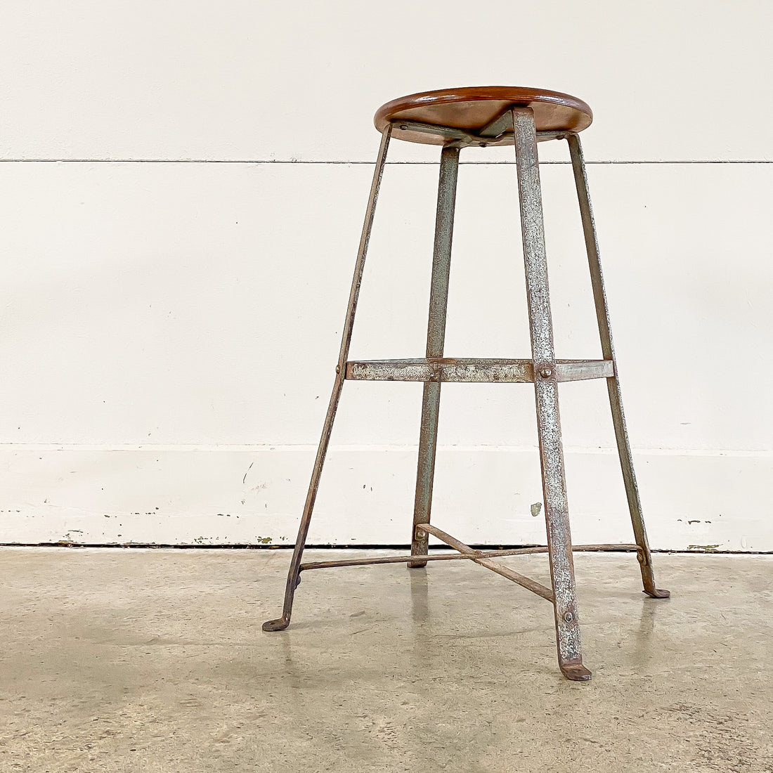 A Vintage Industrial Stool