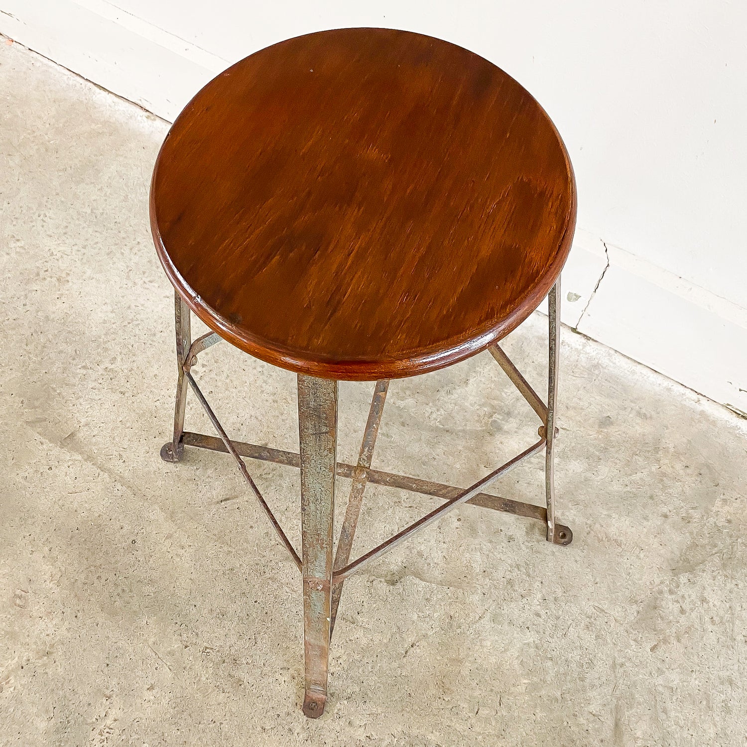 A Vintage Industrial Stool