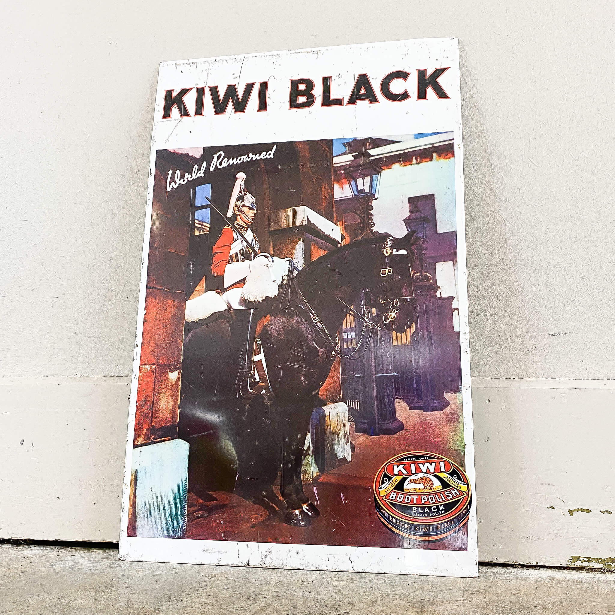A Vintage Kiwi Boot Polish Sign