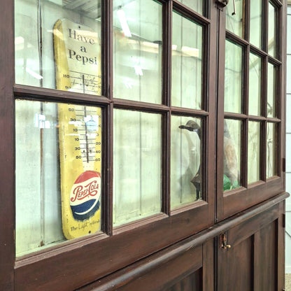 A Large Antique Display Cabinet
