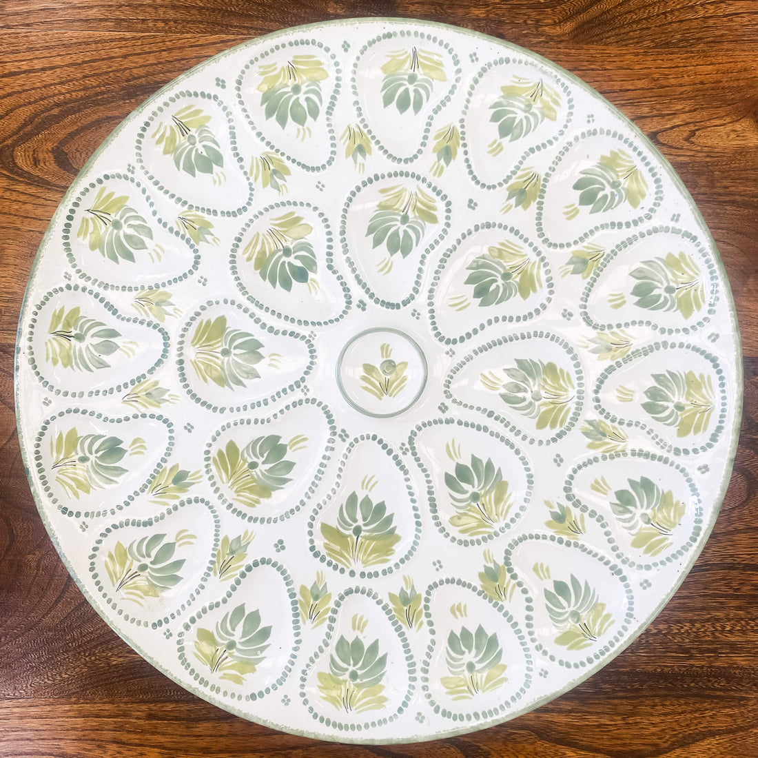 Large French Oyster Plate